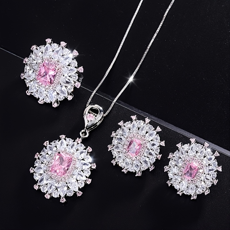925 Sterling Silver Auricular Needle Earrings Necklace Pendant Adjustable Ring